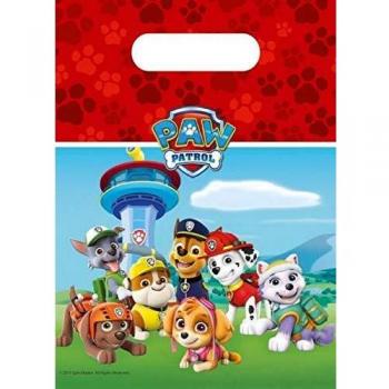 Paw Patrol gechenktüten 6 Pieza 23 x 16,5 cm
