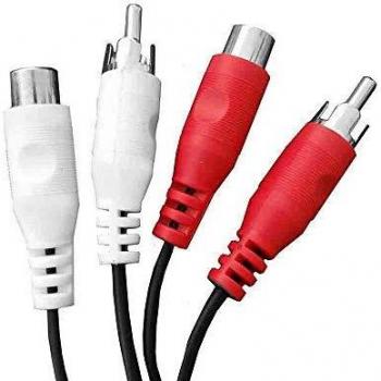 CABLES 2 RCA MACHO-2 RCA HEMBRA 1,5M EDM