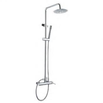 Columna de Ducha Monomando MICE con Barra Extensible 95-125cm y Rociador Cromado BDYS045