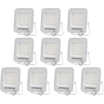 Conjunto de 10 Proyectores LED 30W Impermeables IP65 2700lm Luz Natural 4500K