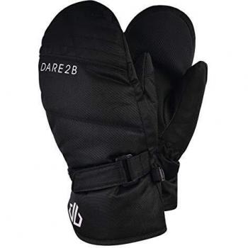 Dare 2b Roaring Waterproof Insulated Mitt with Gripped Palm Guantes, Niños, Negro, 11-12 años
