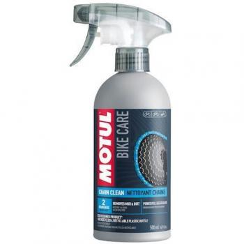 Motul Chain Clean 500 ml - Espray Limpiador Cadena Transparente, potente limpiador desengrasante para cadenas