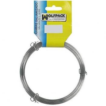 Wolfpack 1010458 Alambre galvanizado nº6 1,1 mm, rollo de 1000 gramos