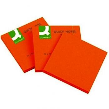 Connect Quick-Notes Neon Bright Orange - Etiqueta autoadhesiva