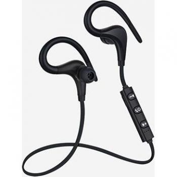 Auriculares Inalámbricos Estéreo Bluetooth 4.1 con Micrófono y Diseño de Gancho para Deporte, Compatibles con Todos los Smartphones
