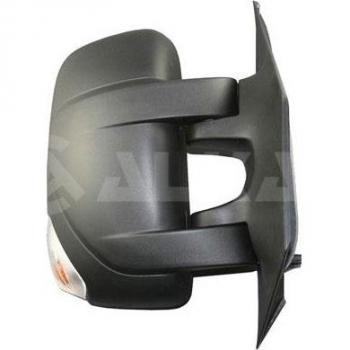 Retrovisor exterior BLIC 5402-16-2001942P - Espejo retrovisor de automóvil, diseño específico para el lado del conductor, con carcasa en color negro, ajuste manual, incluye soporte y cristal convexo para mayor