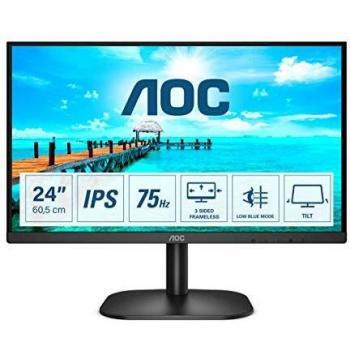 AOC Monitor 24B2XDA- 24 Full HD, 75Hz, IPS, Adaptive Sync, 1920x1080, 250 cd/m, D-SUB, DVI, HDMI