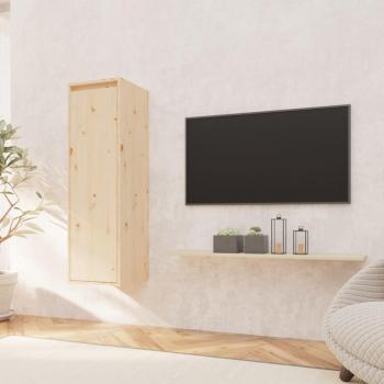 Armario de pared de madera maciza de pino 30x30x100 cm