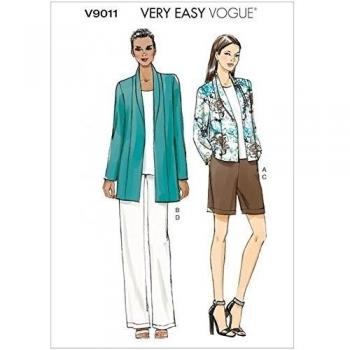 Vogue muy fácil coser 9011 chaqueta y pantalones Tamaños: XS-S-M
