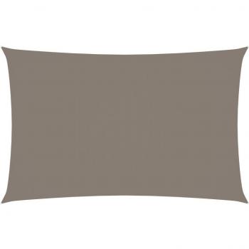 Toldo de vela rectangular tela Oxford gris taupe 2x5 m