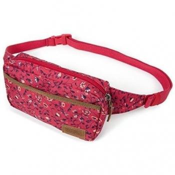 Eastpak Whit Riñonera de Marcha, Diseño Distinct Flowers, Color Rosa