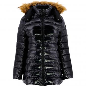 JOTT Women's Quilted Down Jacket in Black, Available in Sizes L, XL, 2XL