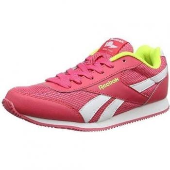 Reebok Royal Cljog 2 Zapatillas, Bebé-niñas, Rosa / Amarillo / Blanco, 27 1/2