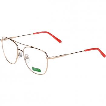 United Colors of Benetton 3071 401 Women’s Eyeglasses Gold Size 52 - Blue Light Block Available
