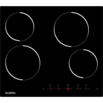 Placa Vitrocerámica Valberg VH 4 T 007C - 4 Zonas de Cocción, Diseño Moderno, Eficiencia Energética