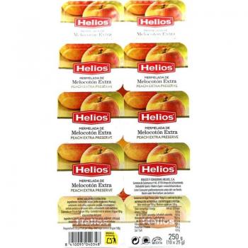 Mermelada de Melocotón Helios 10x25g