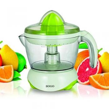 Sogo EXP-SS-5220 Exprimidor de cítricos, 40 W, 0.7 litros, Plástico, Blanco y verde