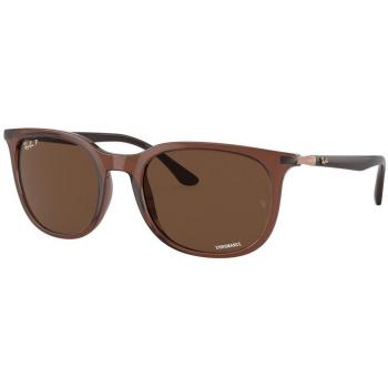 Ray-Ban RB4386F Asian Fit 6652AN Gafas de Sol para Hombre Marrones con lentes de 55 mm