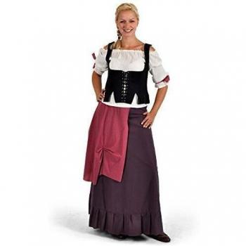 Lima - Disfraz de moza medieval adultos, talla L