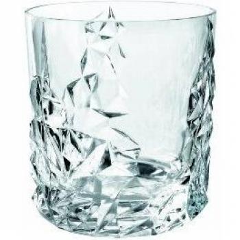 Juego de 4 vasos de whisky Nachtmann Sculpture, cristal transparente, 340 ml, aptos para lavavajillas