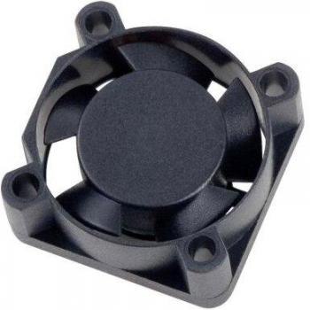 Ventilador AKASA 25x25x10mm, 2 pines, 12V, con rodamientos de bolas, color negro