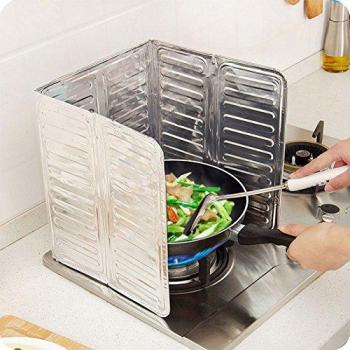 Kicode Oil Gas Stove Guard Board Oil-Proof Splash Cooking Frying Removable Scald Kitchenware Tool