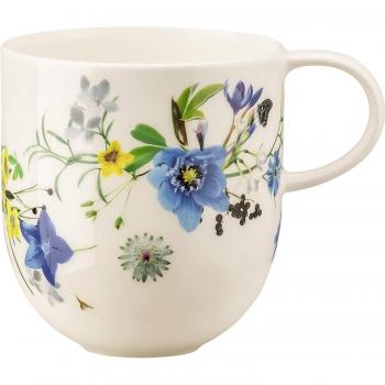 Taza Rosenthal Brilliance Fleurs des Alpes con Asa 0,34 Litros, Bone China, Multicolor