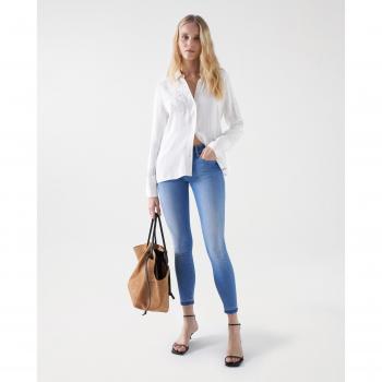 Vaquero push up de mujer Wonder cropped skinny de tiro bajo Salsa Jeans