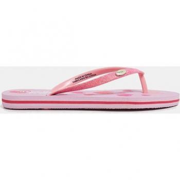 Chanclas Dorset Life de niña con tira al dedo logotipada en color rosa