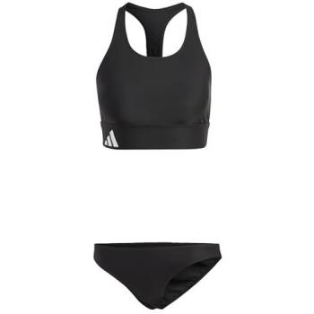 Bikini de natación adidas Branded Beach mujer, color negro intenso con blanco, talla 36, modelo HS5328
