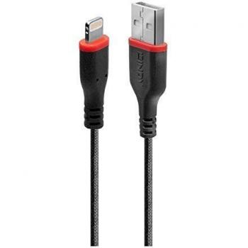 LINDY 1M Reinforced USB Type A to Lightning CHARGE & SYNC Cable