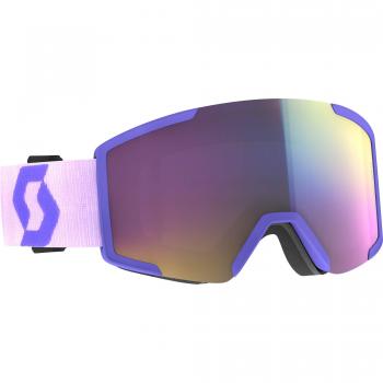 Gafas de Esquí Scott Shield Purple S2 - Lente esférica, tecnología de ventilación, tratamiento antiempañante, protección UV400, diseño ajustable y cómodo, compatible con casco