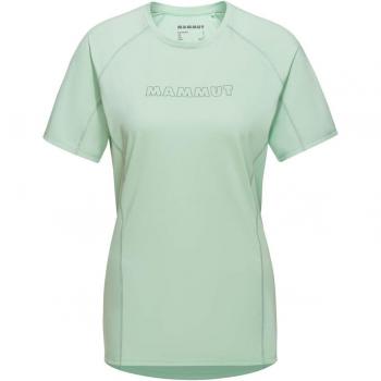 Camiseta de montaña para mujer Mammut Selun FL Logo verde claro talla S