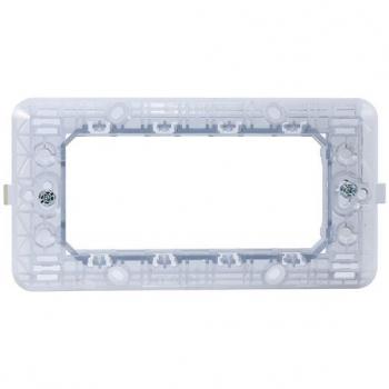 Soporte de 4 Módulos Serie Solar Compatible con BTicino Matix