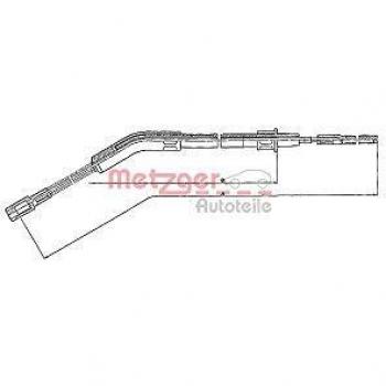 Cable de freno de mano Metzger 10.702 para VW Käfer, freno de estacionamiento trasero izquierdo y derecho