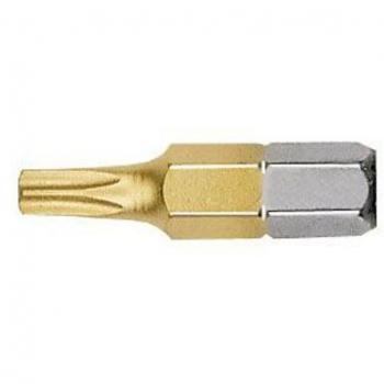 Witte 429516 Caja 5 puntas de destornillador Torx 25x25mm con revestimiento de Nitruro de Titanio, Único, Set de 5 Piezas