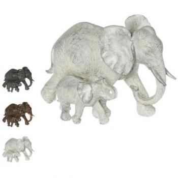 Elefante decorativo de resina colores surtidos 12x22,5x15,5cm