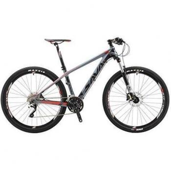 SAVA DECK 300 27.5/29 Bicicleta de Montaña de Fibra de Carbono 30-Velocidad Shimano M610 Hard Tail Bicicleta SR SUNTOUR Horquilla de Suspensión Mountain Bike Maxxis Neumáticos Bicis Montaña