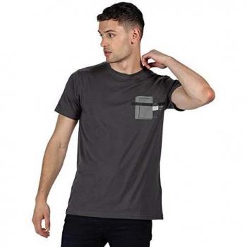 Regatta Cline IV Camisa De Mangas Cortas, Sello Gris, S para Hombre
