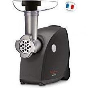 Hachador Eléctrico Moulinex HV4 2000W con Accesorios para Kebbés y Saucisas, Color Negro