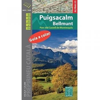 Puigsacalm-Bellmunt, mapa excursionista. Escala 1:25.000. Editorial Alpina. - ALPINA