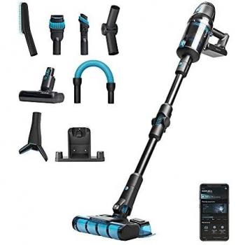 Cecotec Aspirador Escoba sin Cable Conga Rockstar 2000 Ultimate ErgoWet Connected. Motor Digital, 4 en 1, 680 W, Poder de Succión 230aW, Autonomía 90 Minutos, Cepillo Jaliscazo, App
