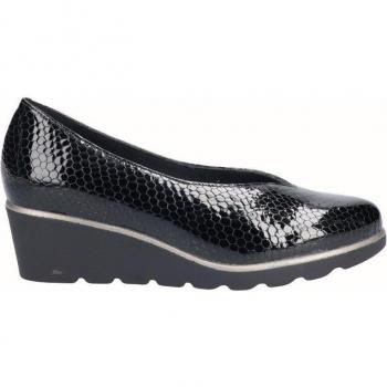 D'Chicas - Zapatos de salón de mujer de piel con cuña