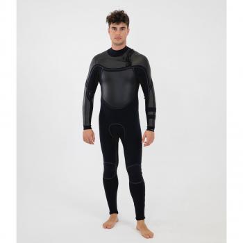 Traje de Neopreno Hurley Advantage Max 4/3+ para Hombre - Manga Larga con Cremallera en el Pecho - Color Negro - Talla XS
