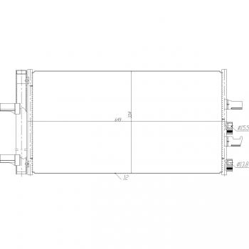 Condensador de aire acondicionado EASY FIT NRF 350474