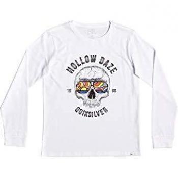 Quiksilver - Camiseta de Manga Larga - Niños 8-16 - Blanco