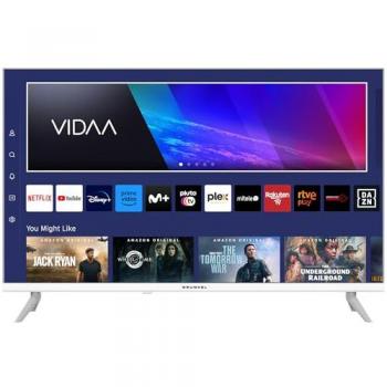 Televisor LED 32 Grunkel HD Smart TV VIDAA Blanco, 3 HDMI, 2 USB, Ethernet, TDT HD y Satélite S2