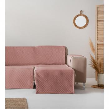Funda cubre sofá chaise longue derecho Trivial teja