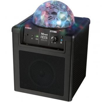 Trust Urban Fiesta Disco Lite - Altavoz inalámbrico Recargable, Color Negro
