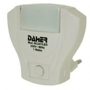 Luz De Noche 5 LED 1W Luz VERDE - Electro DH 60.247/LED/V
